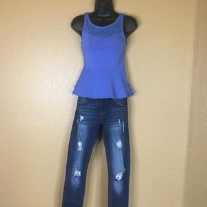 Express blue top